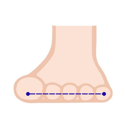開帳足イラスト