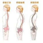 骨盤と姿勢比較イラスト